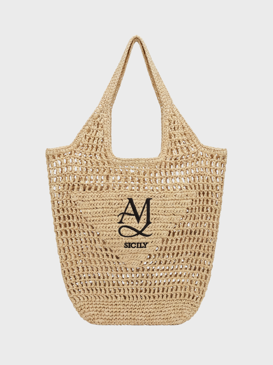 Borsa in paglia intrecciata - Capsule Estate 2026 - “Luce di Marzamemi”