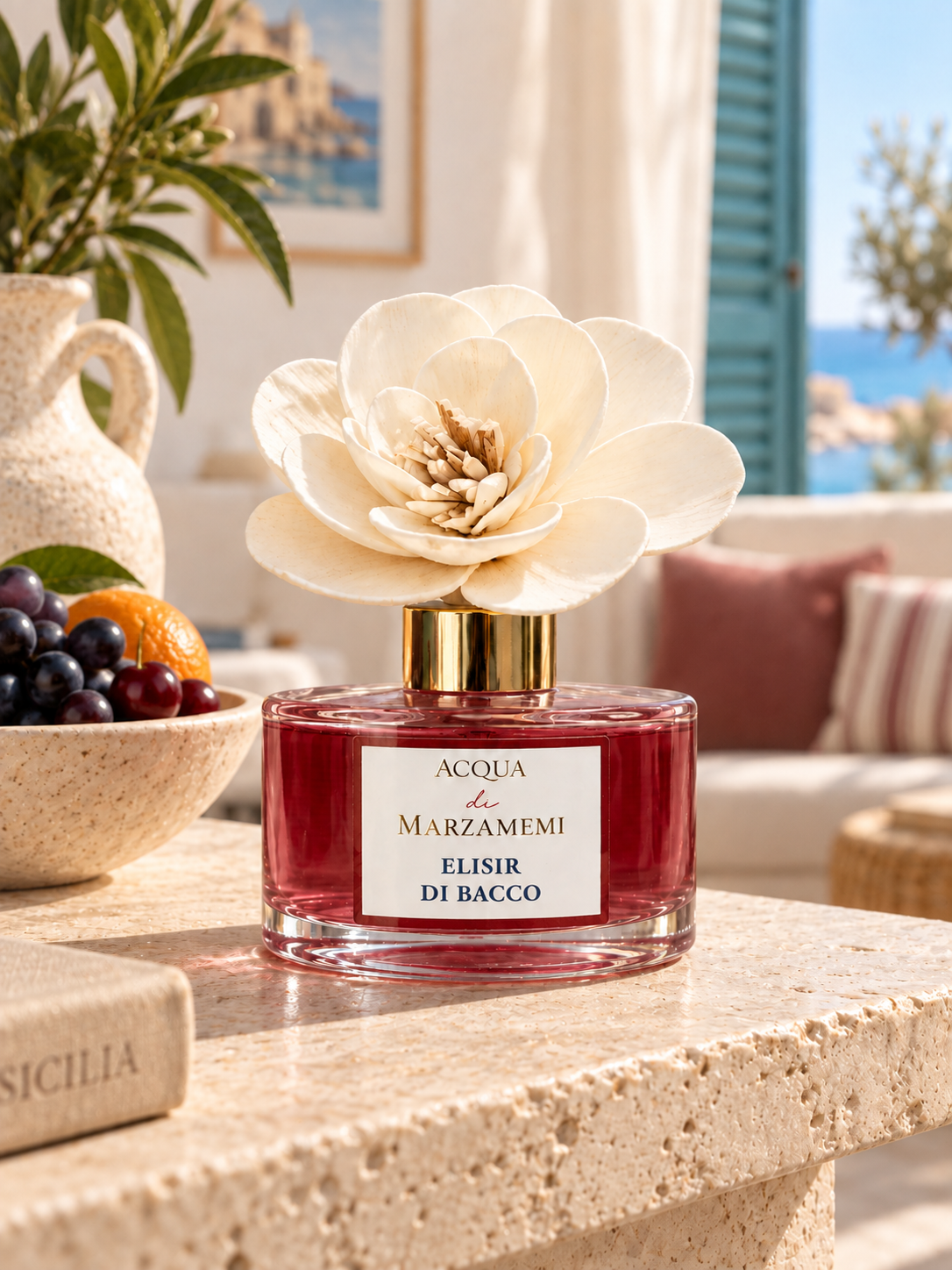 Profumatore Ambiente Elisir di Bacco – Luxury Siciliano | Acqua di Marzamemi - Design House Edition 250ml